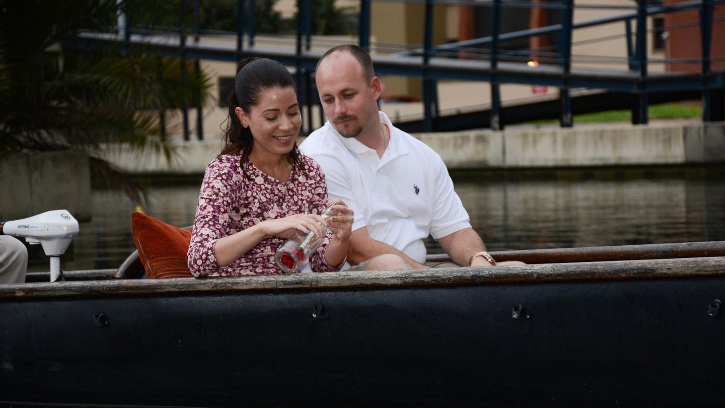 Message in a Bottle Gondola Ride & Fine Dining for Two | DBN