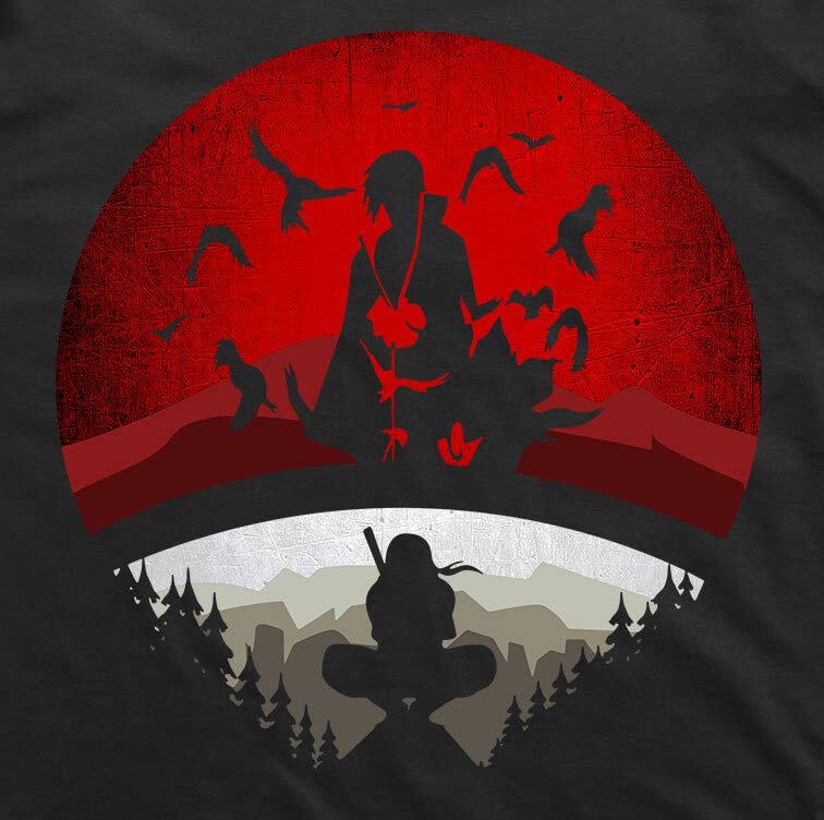 Naruto Itachi Uchiha T‑Shirt – Anime Ninja Tee Mantality