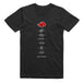 naruto akatsuki t-shirt black red cloud anime tee