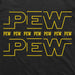 star wars parody t-shirt pew pew funny sci-fi black cotton tee