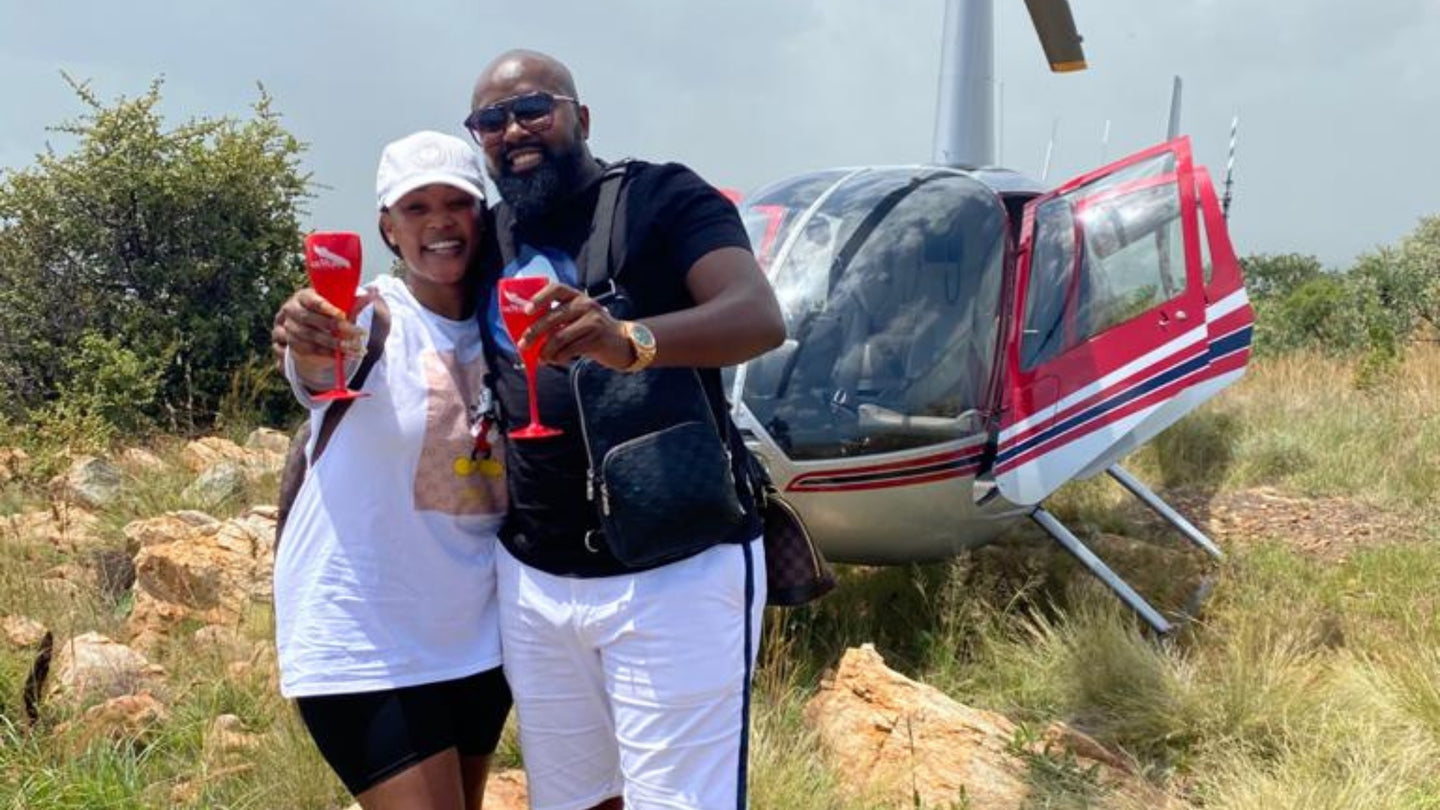 Helicopter Rides with Champagne Mountaintop Stop for Two | Krugersdorp