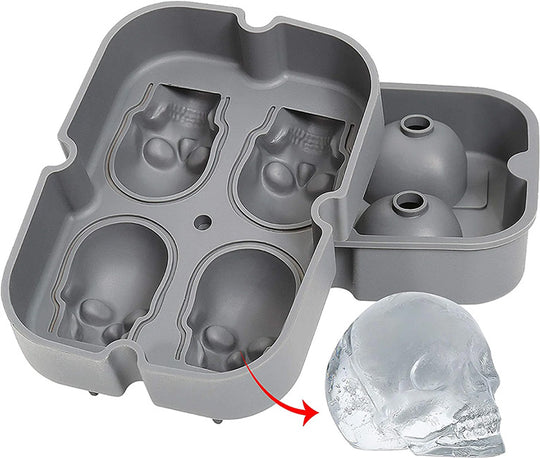 Silicone Skull Ice Cube Tray