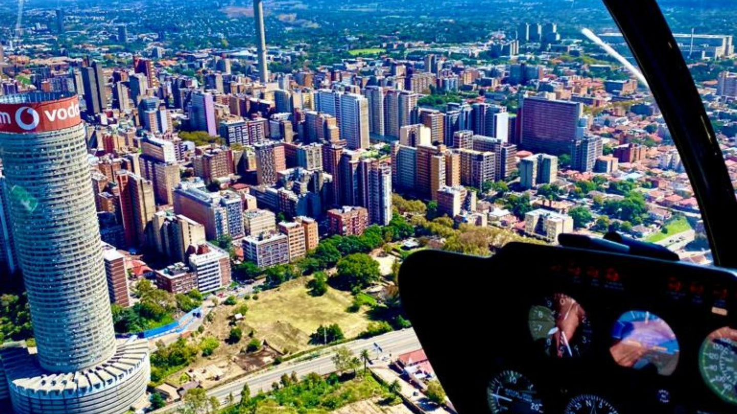 Scenic Helicopter Ride For Two | Joburg City Skyline