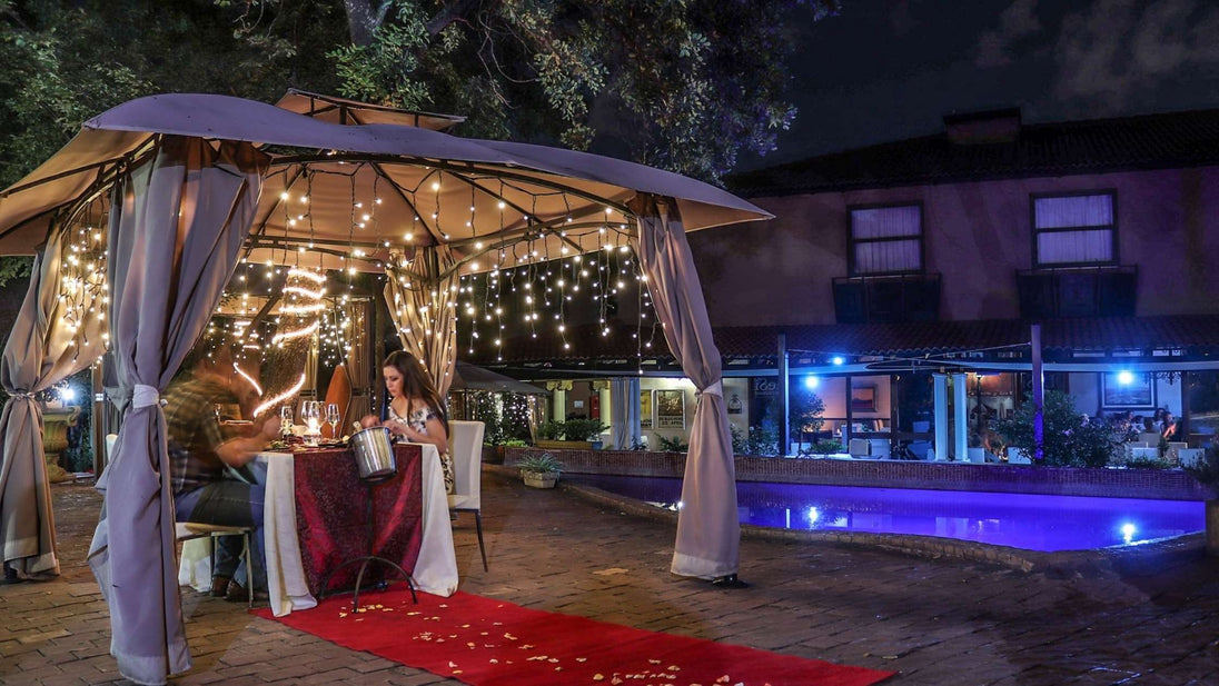 Private Gazebo Fine Dining & Serenade With Jacuzzi Stayover For Two | PTA