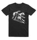wolf run t-shirt black fierce wolf wildlife graphic tee 