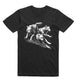 wolf run t-shirt black fierce wolf wildlife graphic tee 