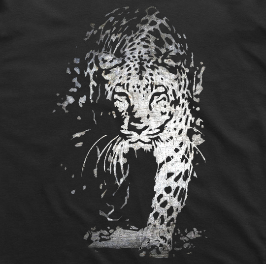 grunge streetwear leopard t-shirt back