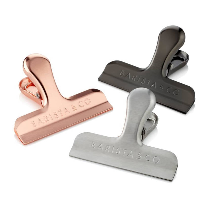 Barista & Co Coffee Bag Clips Set - Electric Metals