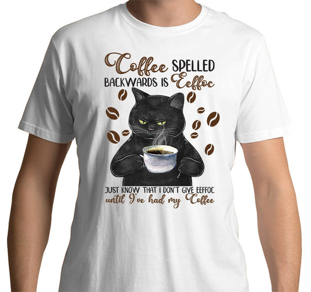 Coffee Cat T-Shirt (White)