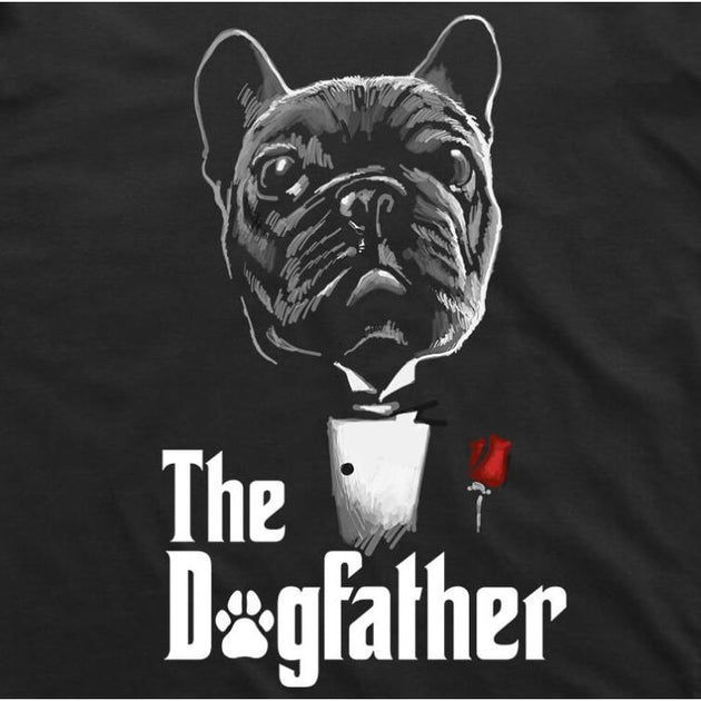 The Dogfather Funny T-Shirt (Black)