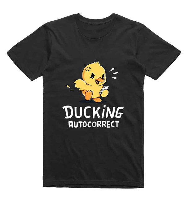 Ducking Autocorrect Funny T-Shirt - Black