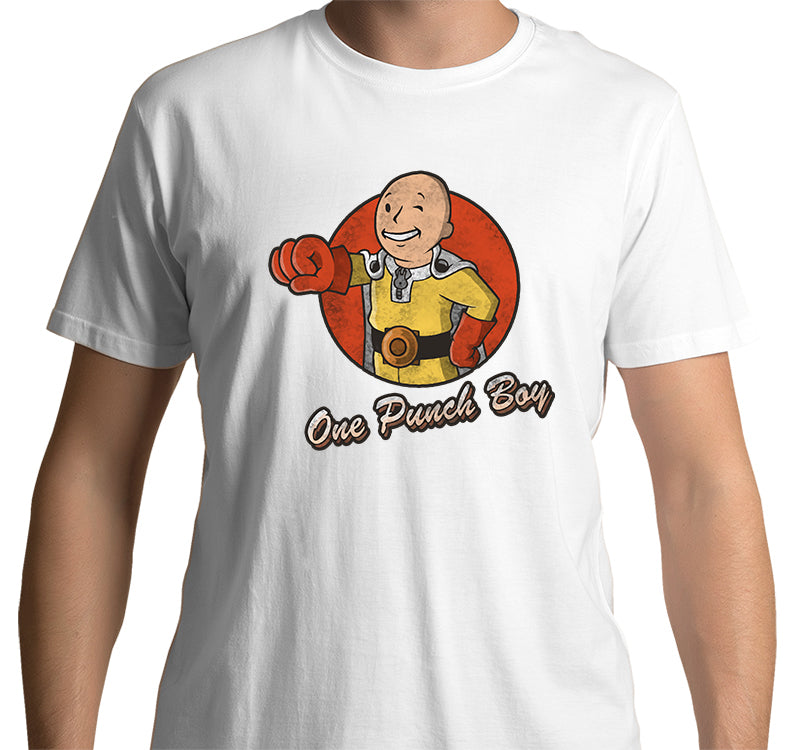 One Punch Boy T-Shirt (White)