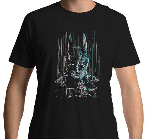 Batman: Abstract Rain T-Shirt (Black)