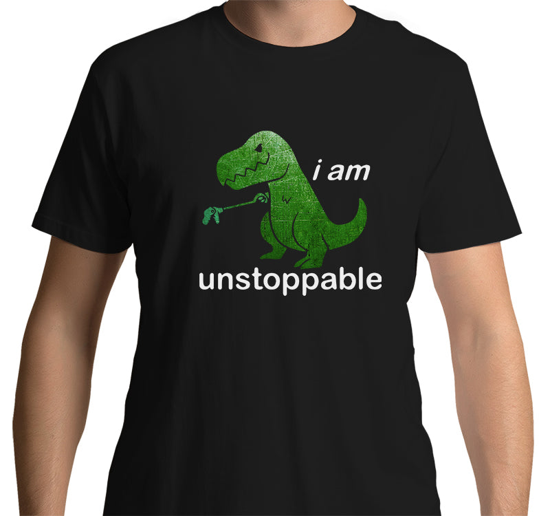 Unstoppable T-Rex T-shirt (Black)