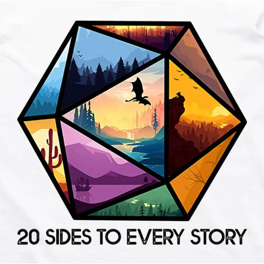 20 Sides to Every Story T-Shirt (White)