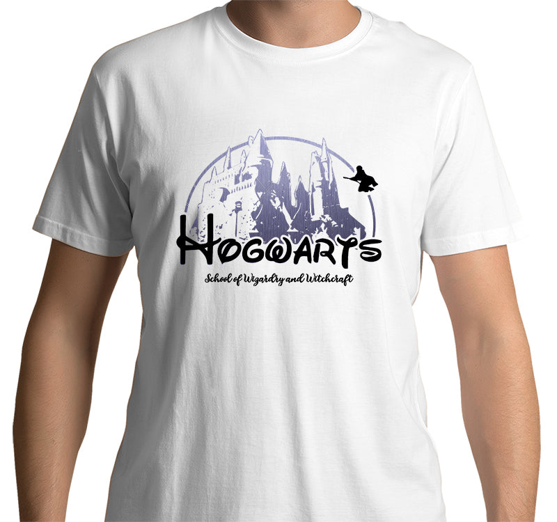 Hogwarts T-Shirt: School of Wizardy and Witchcraft (White)