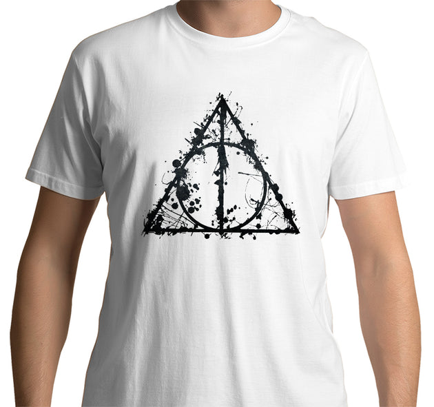 Deathly Hallows T-shirt: Abstract (White)