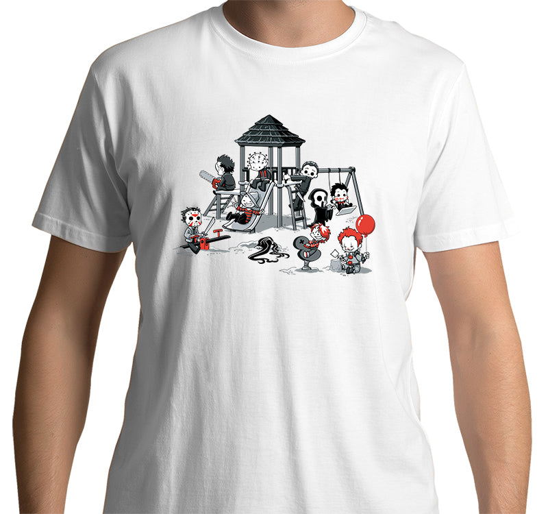 Horror Friends: Playgrounds T-Shirt (White)