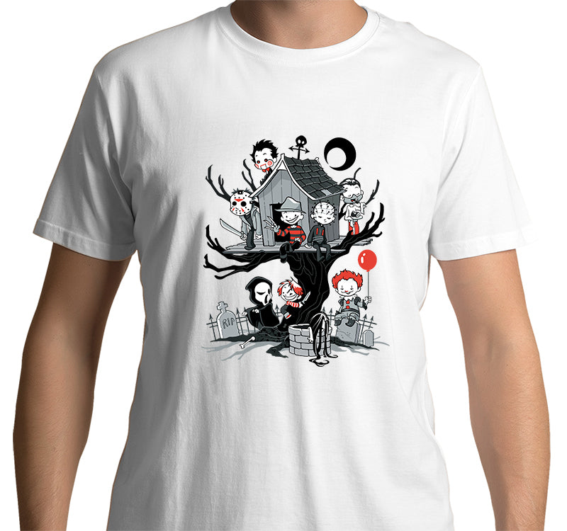 Horror Friends: TreeHouse T-Shirt (White)