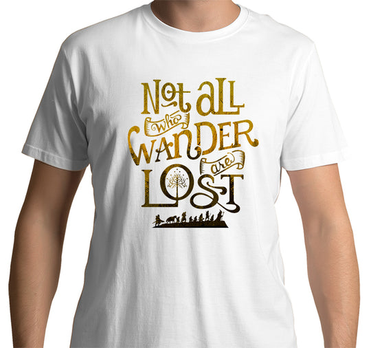 Lord of the Rings: Not all who wander are lost T-Shirt (White)