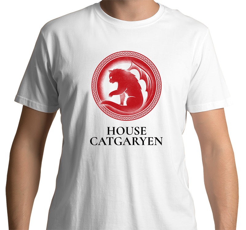 Game of Thrones: House Catgaryen T-shirt (White)