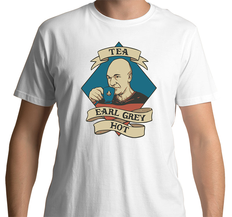 Star Trek: Picard & Tea T-shirt (White)