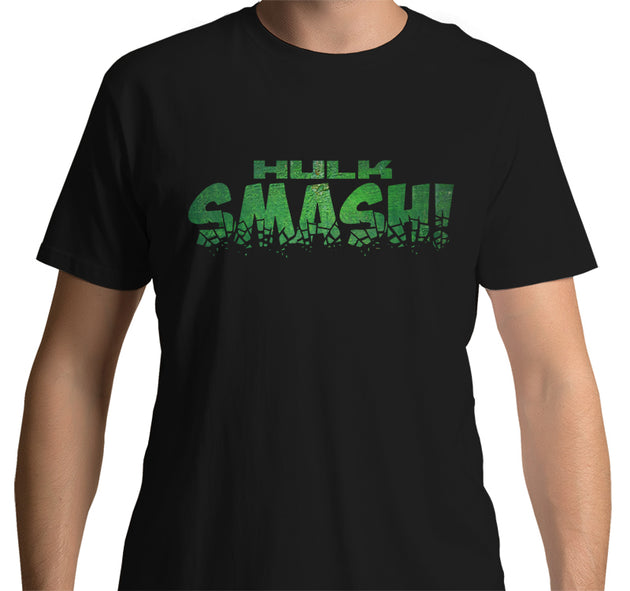 marvel hulk smash t-shirt black superhero tee