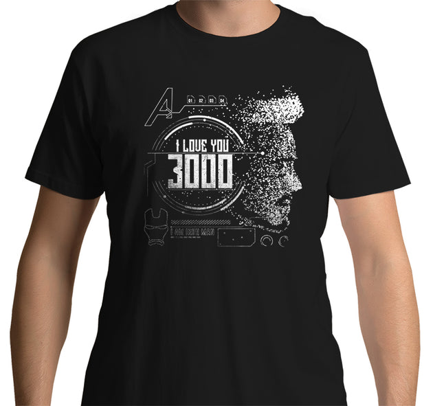 iron man i love you 3000 t-shirt black avengers endgame tee