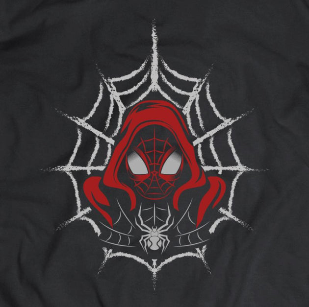 into the spider-verse t-shirt black miles morales gamer tee