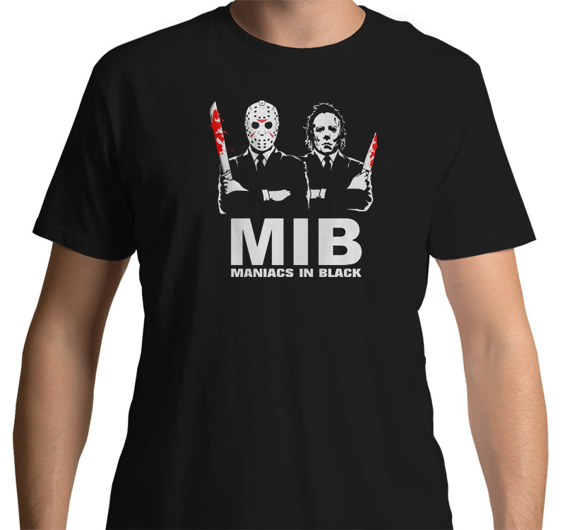 Maniacs in Black T-Shirt (Black)