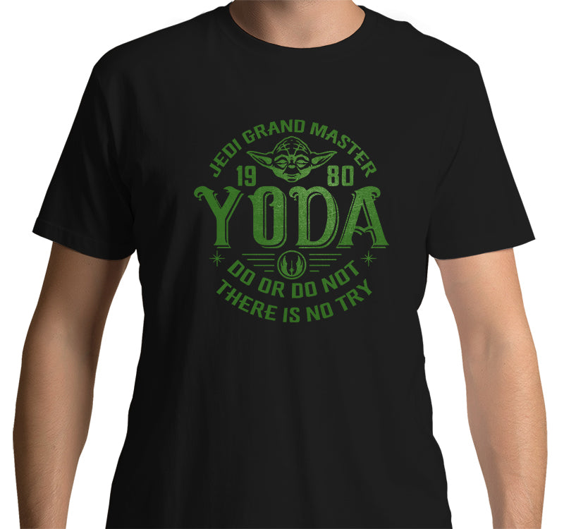 Grandmaster Yoda T-shirt: There is no try (Black)