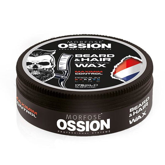 OSSION Premium Barber Beard & Hair Cream Matte Wax (175ml)