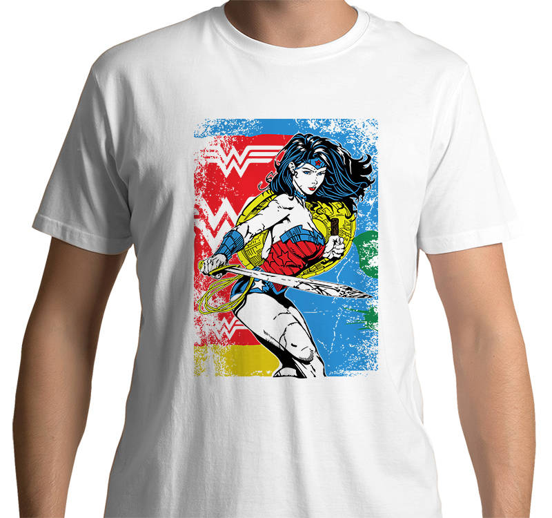 Justice League: Wonder Woman T-Shirt (White)