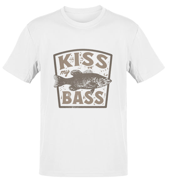 Kiss My Bass Funny Fishing Shirt – Perfect for Anglers with a Sense of Humor