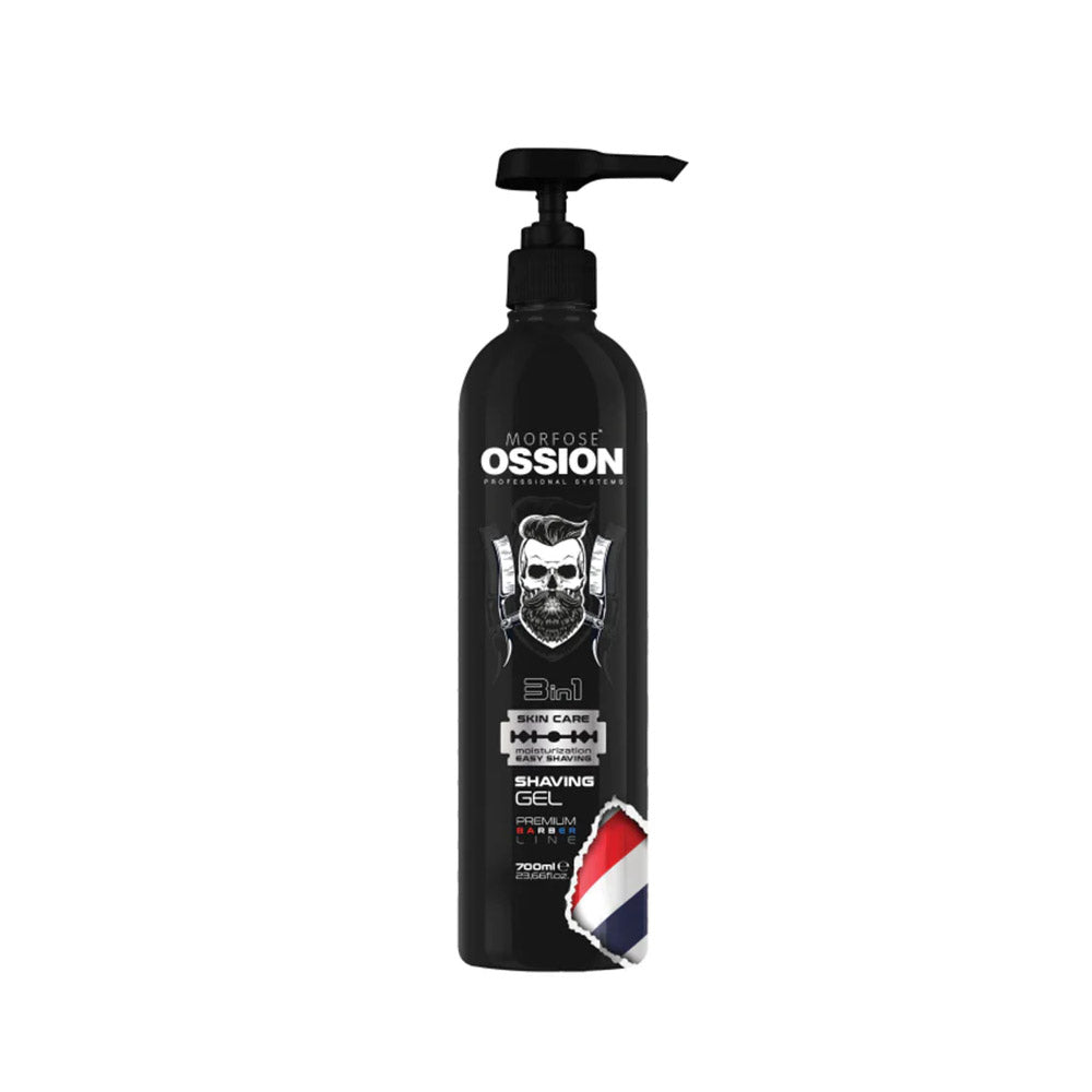 OSSION Premium Barber 3-In-1 Shaving Gel (700ml)