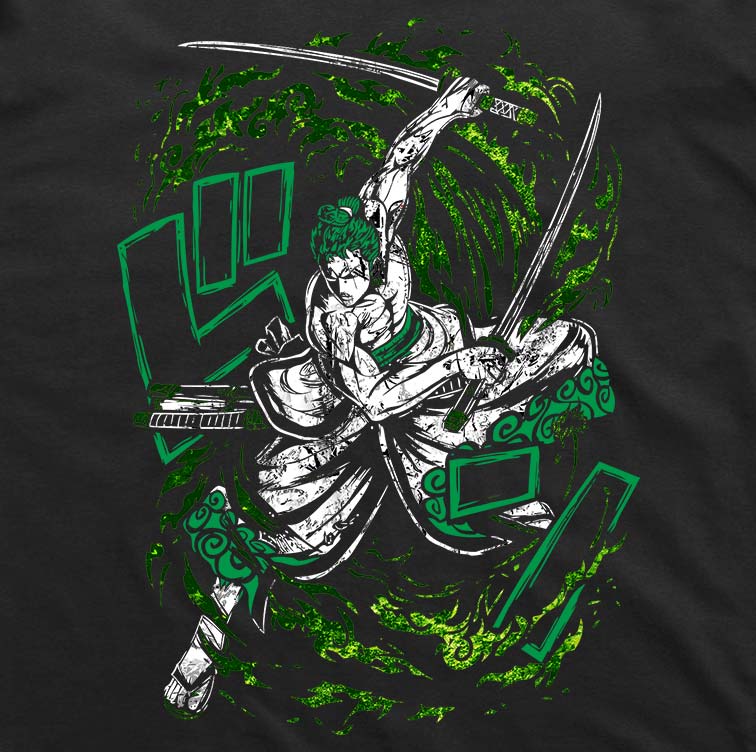 One Piece Zoro Ronin T-shirt (Black)