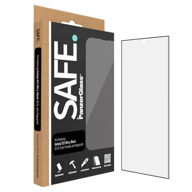 PanzerGlass Safe Screen Protector - Samsung Galaxy S22 Ultra (Black)