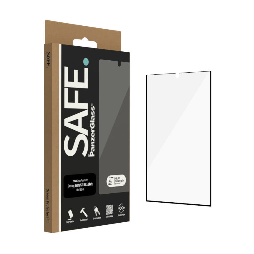 PanzerGlass Safe Screen Protector - Samsung Galaxy S23 Ultra (Black)