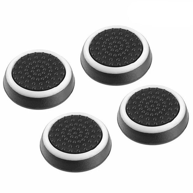 Thumb Grip Cap Cover Compatible With PS4/PS5 (4pcs) - Black/White