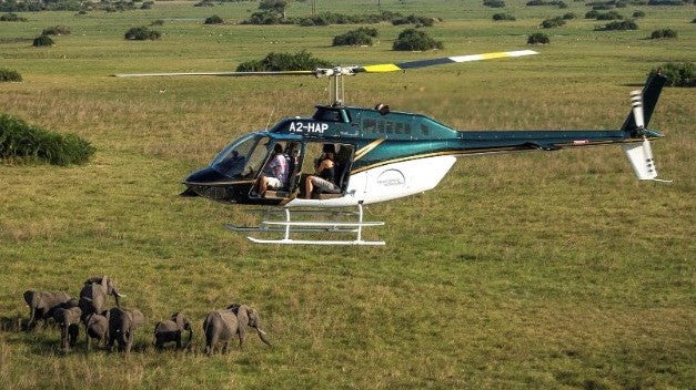 Helicopter Flights with Big 5 Game Drive & Lunch for Two